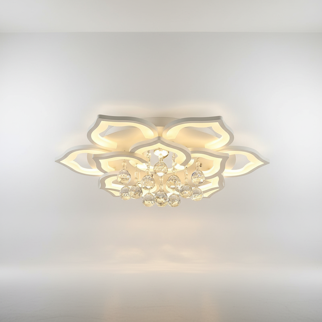 Moderne Lotusförmige Leuchte - LotusGleam