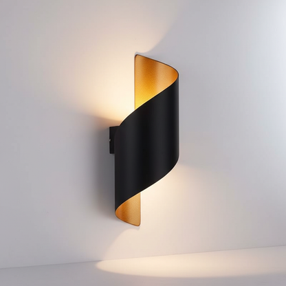 Moderne Spiralförmige Wandleuchte - Twistify