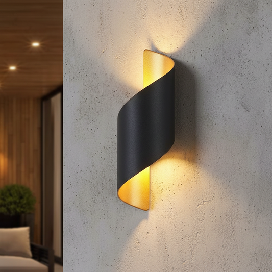 Moderne Spiralförmige Wandleuchte - Twistify