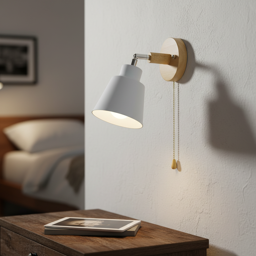 Moderner Wandspot Mit Zugschalter - TurnLume