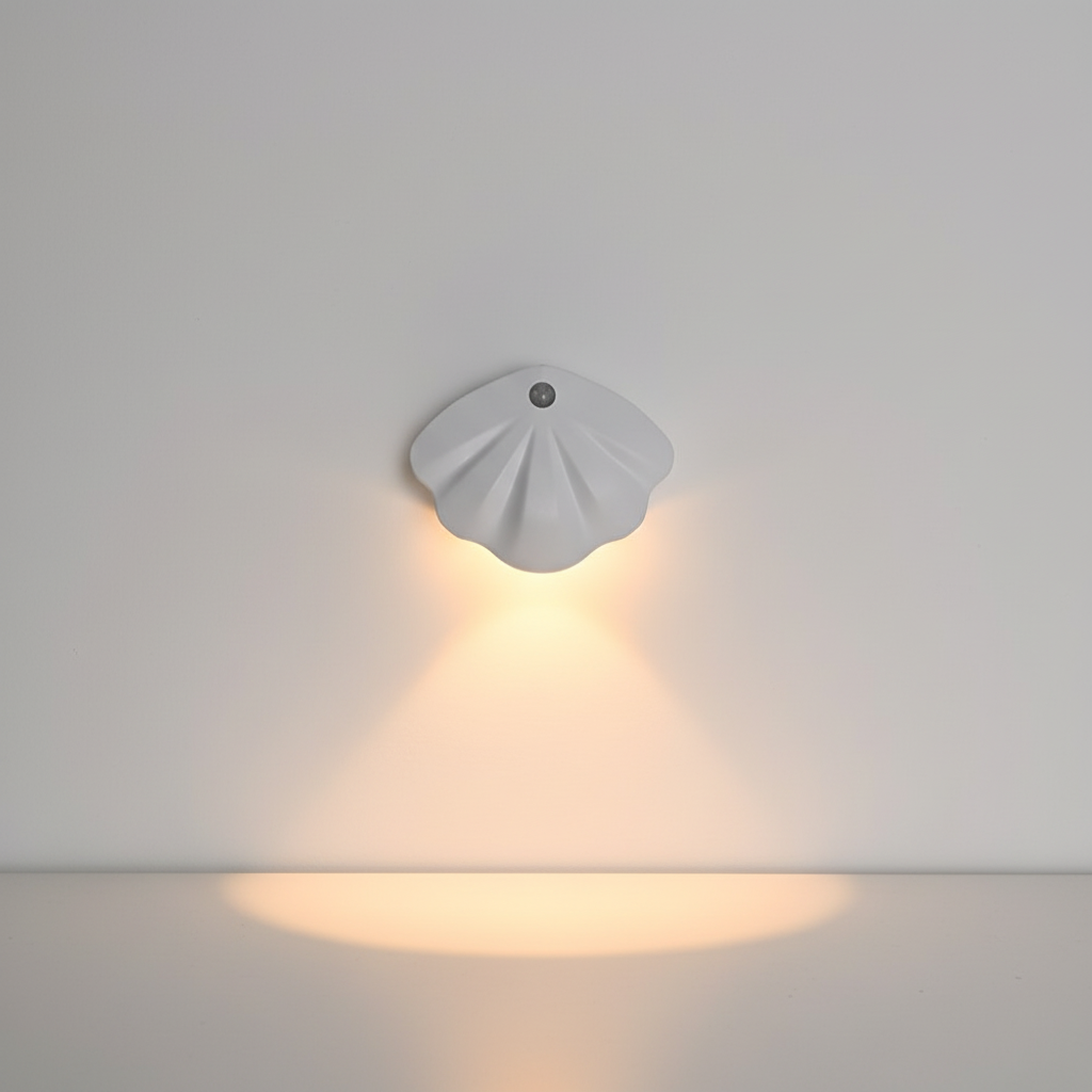 Muschelförmige Wandlampe - NightShell
