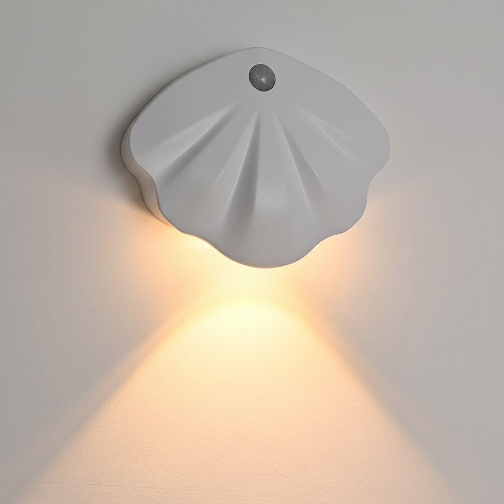 Muschelförmige Wandlampe - NightShell
