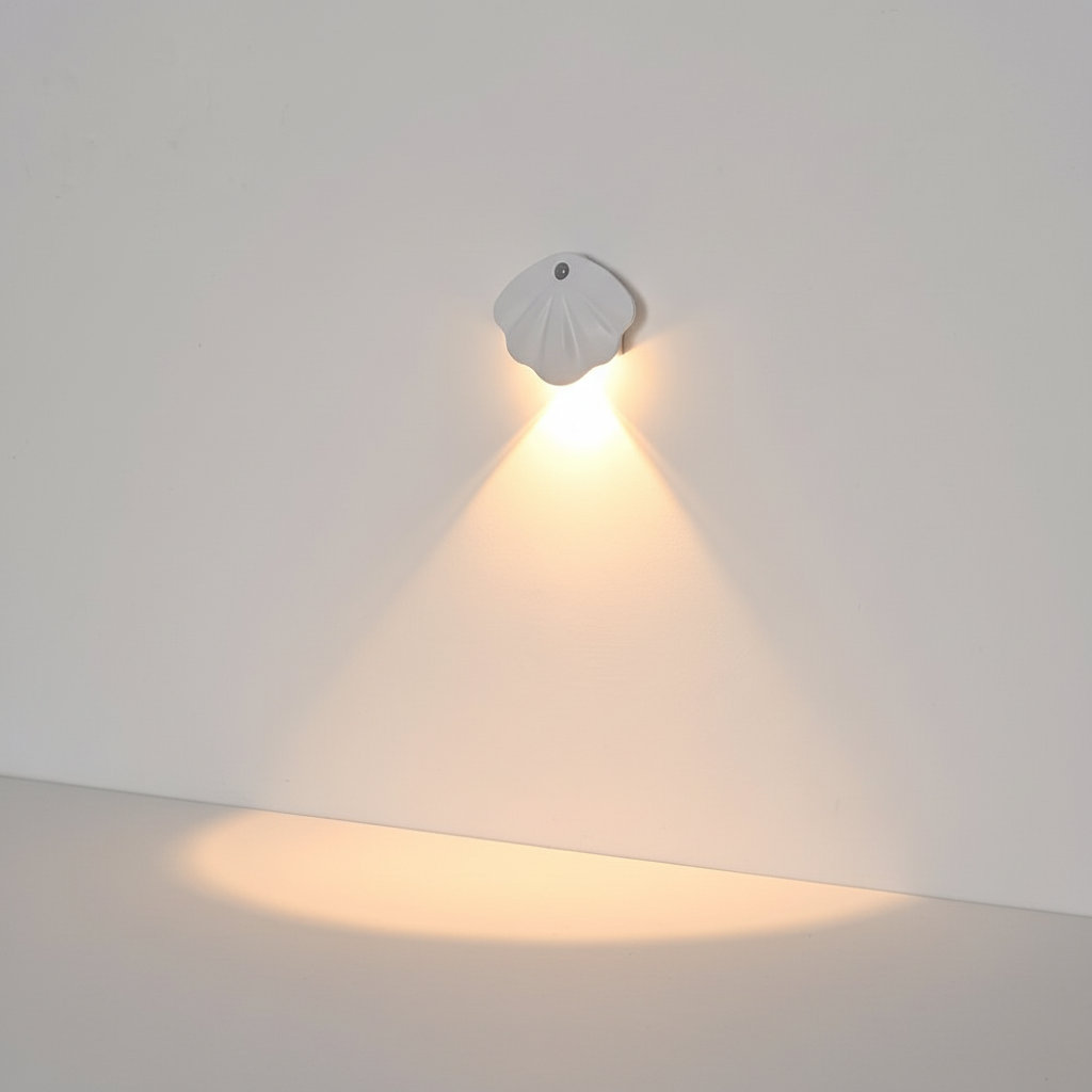 Muschelförmige Wandlampe - NightShell