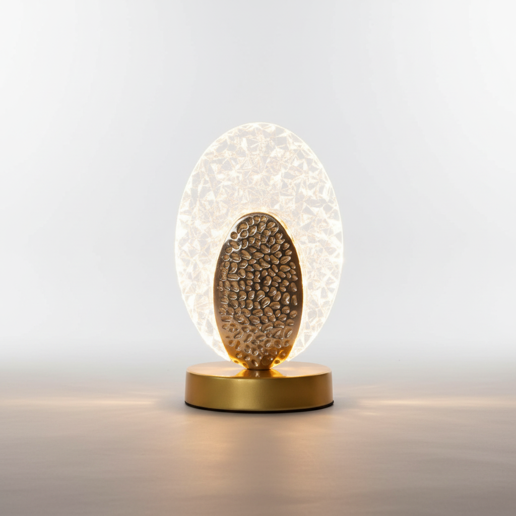 Pfaueninspiriertes Tischlicht - AureaFeather