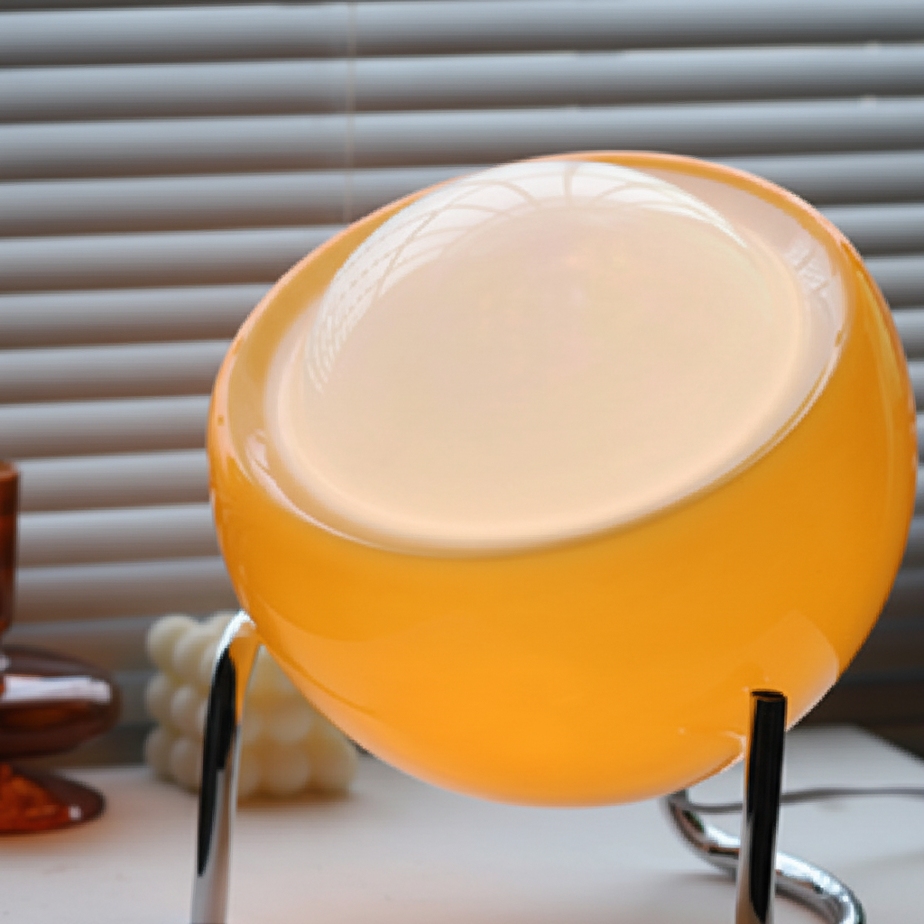 Retro Glas Tischlampe - GlassHaven