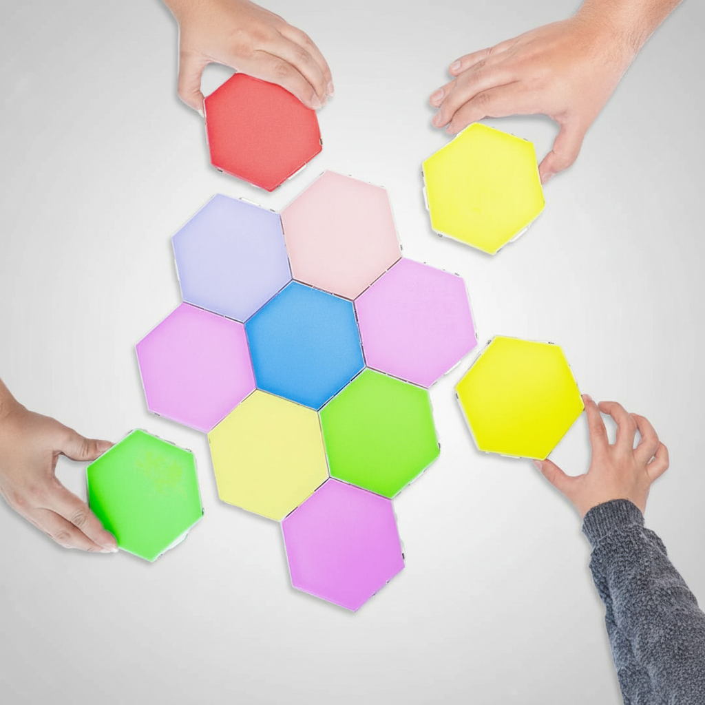 Sechseckige LED Wandmodule - HexaGlow