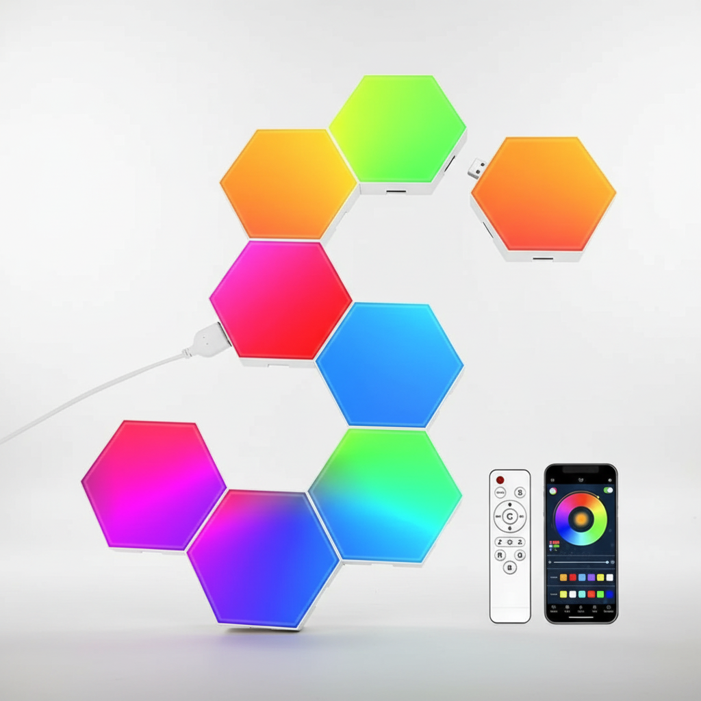 Sechseckige LED Wandmodule - HexaGlow