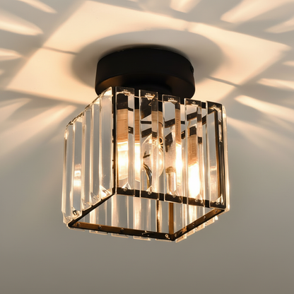 Semi Flush Kristall Deckenleuchte - Glanzara