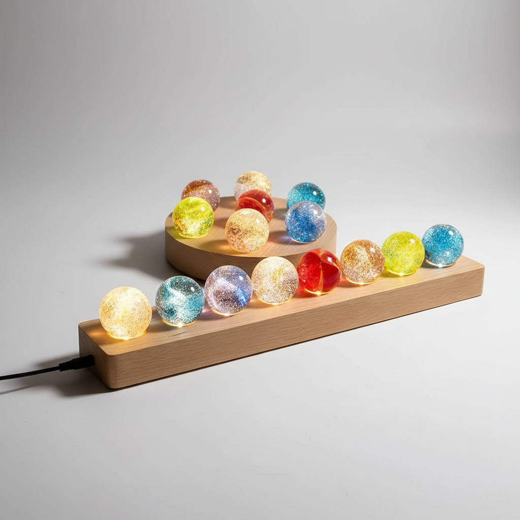 Siebenteilige Kristallkugel Leuchte - Aurasphere