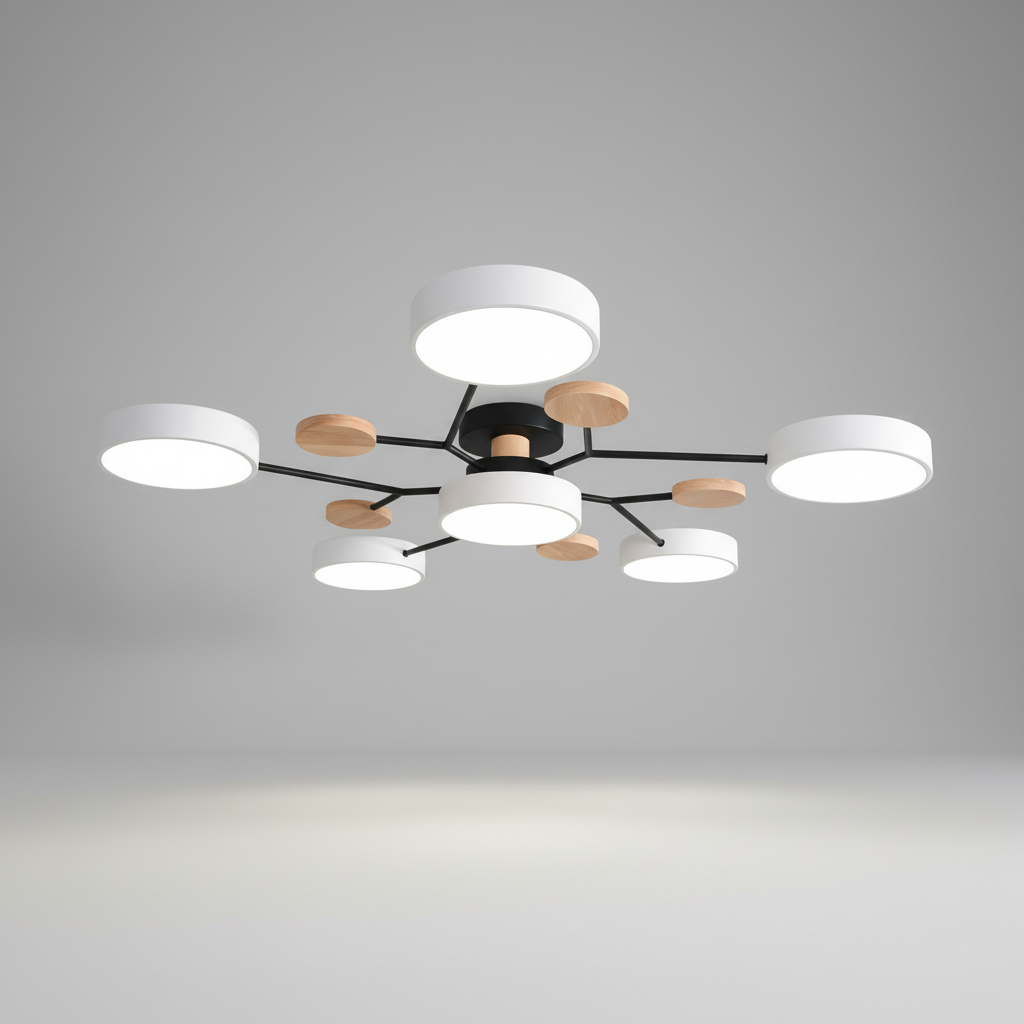 Skandinavische LED Deckenleuchte - SkandiGlow