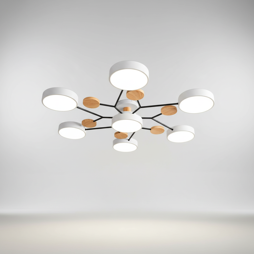 Skandinavische LED Deckenleuchte - SkandiGlow