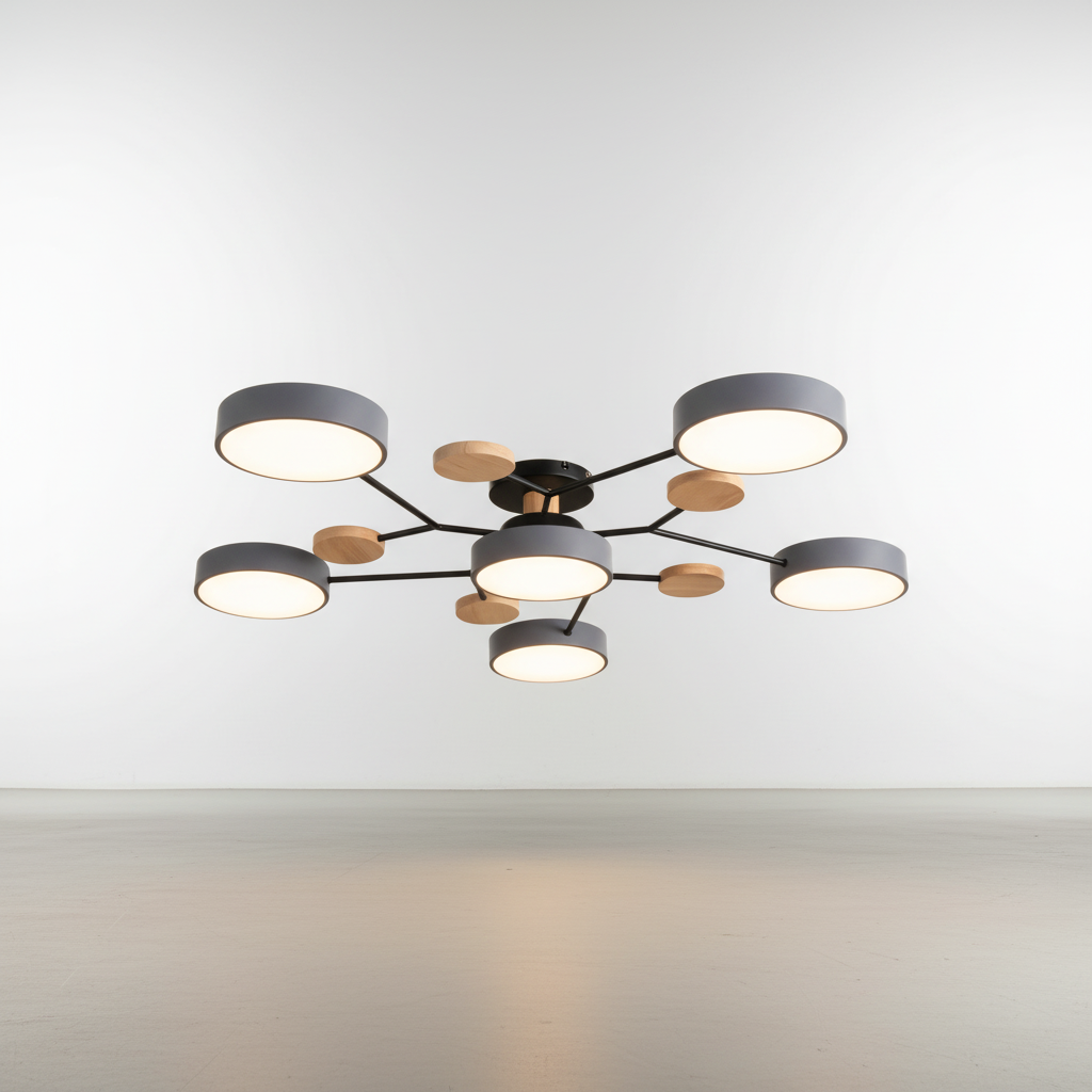 Skandinavische LED Deckenleuchte - SkandiGlow