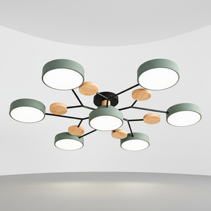 Skandinavische LED Deckenleuchte - SkandiGlow