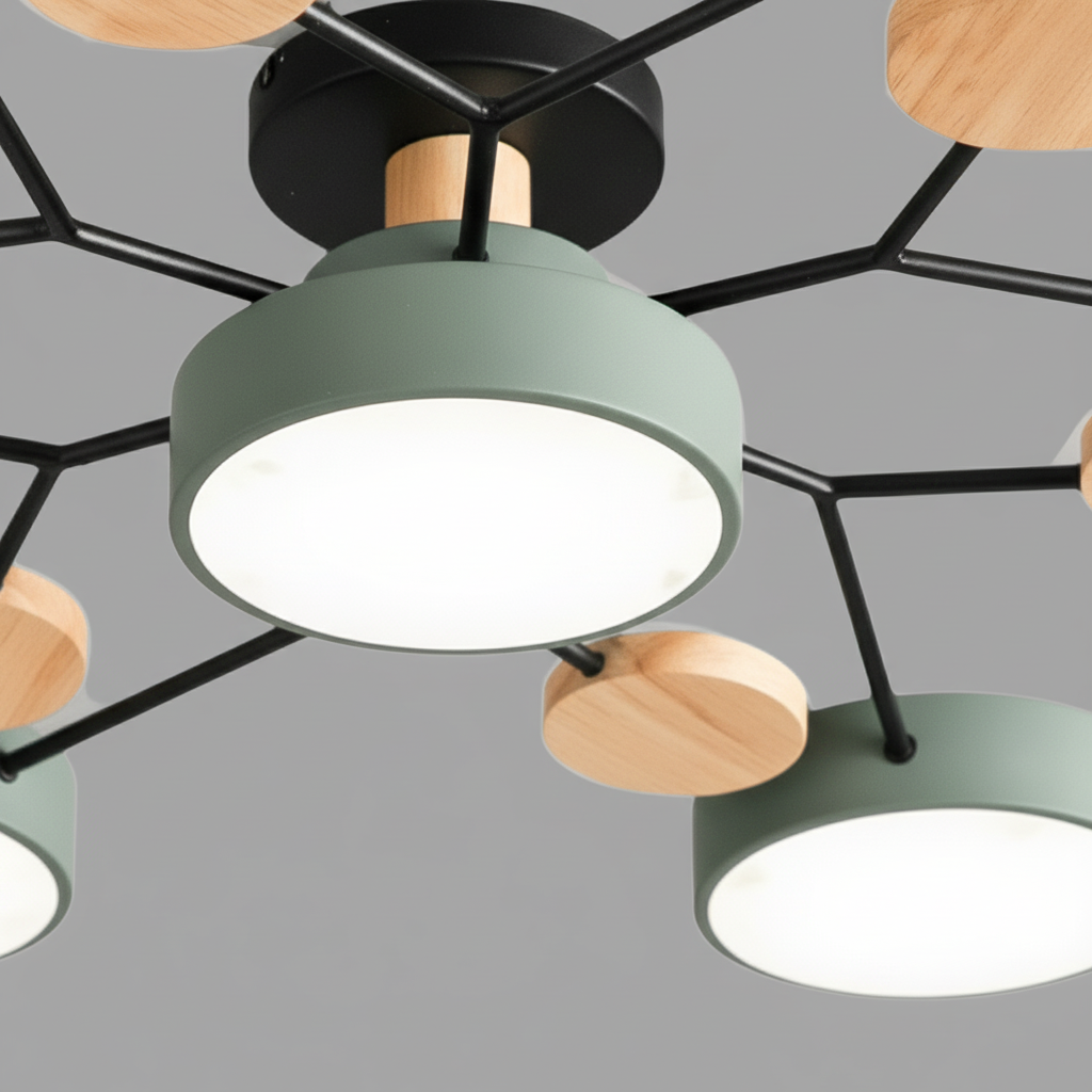 Skandinavische LED Deckenleuchte - SkandiGlow