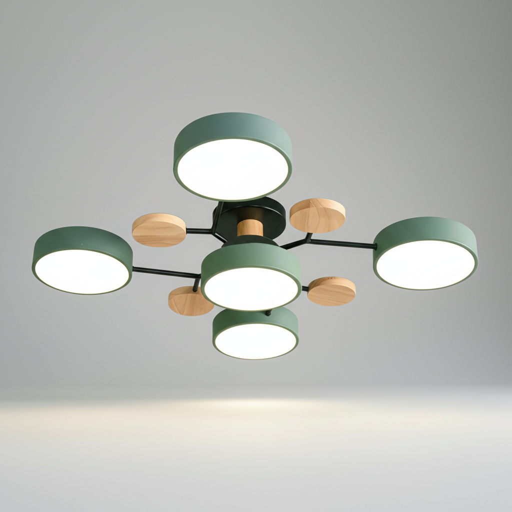 Skandinavische LED Deckenleuchte - SkandiGlow