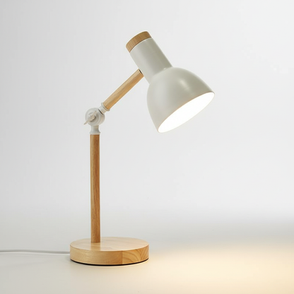 Skandinavische Tischlampe Holz Metall - Lumibrook