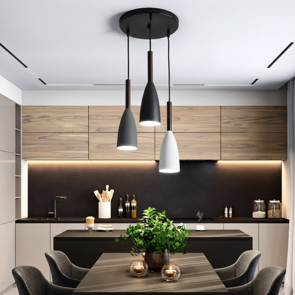 Skandinavische Dreifach Hängeleuchte - ScandiBeam