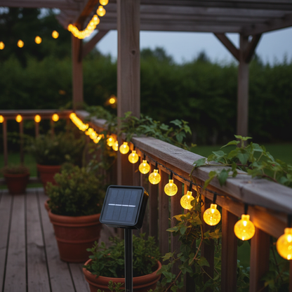 Solarbetriebene LED Lichterkette - LumenOrbs