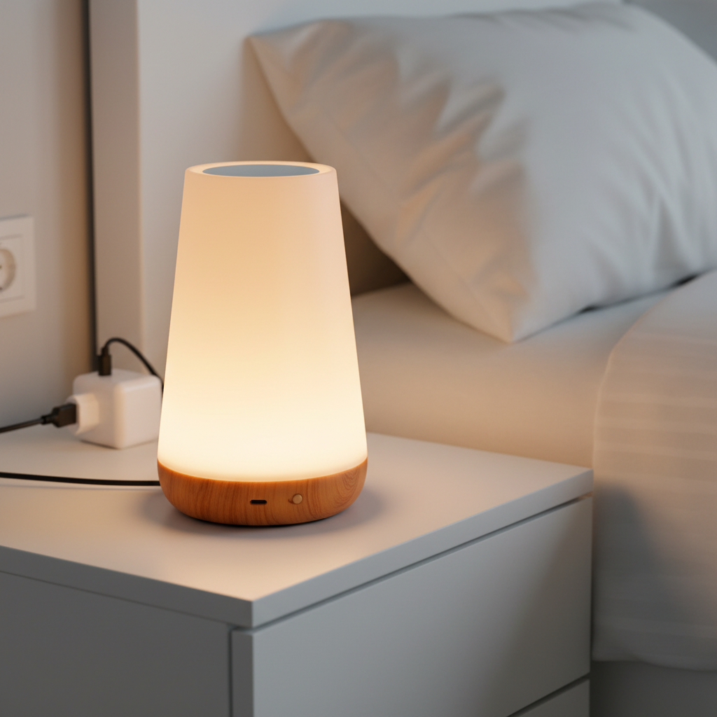 Tischlampe Mit Touchsteuerung - SereniGlow