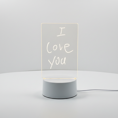 Transparentes Acryl Notizbrett - GlowMemo