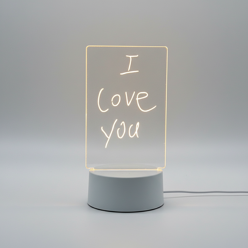 Transparentes Acryl Notizbrett - GlowMemo