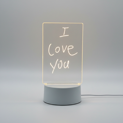 Transparentes Acryl Notizbrett - GlowMemo