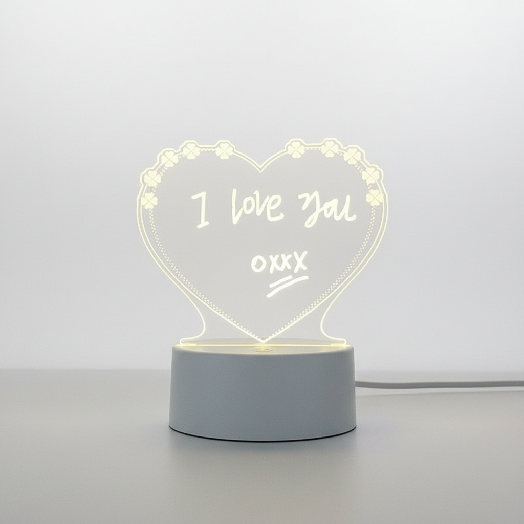 Transparentes Acryl Notizbrett - GlowMemo