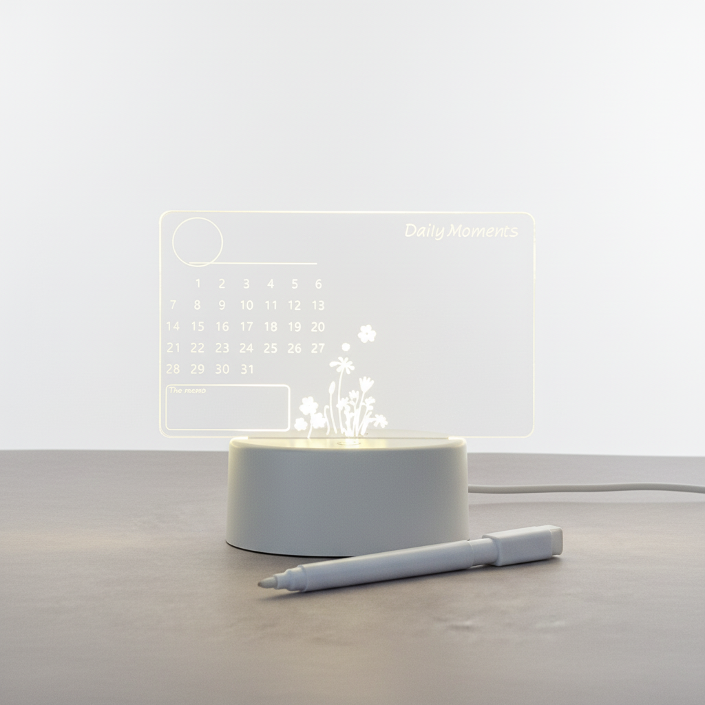 Transparentes Acryl Notizbrett - GlowMemo