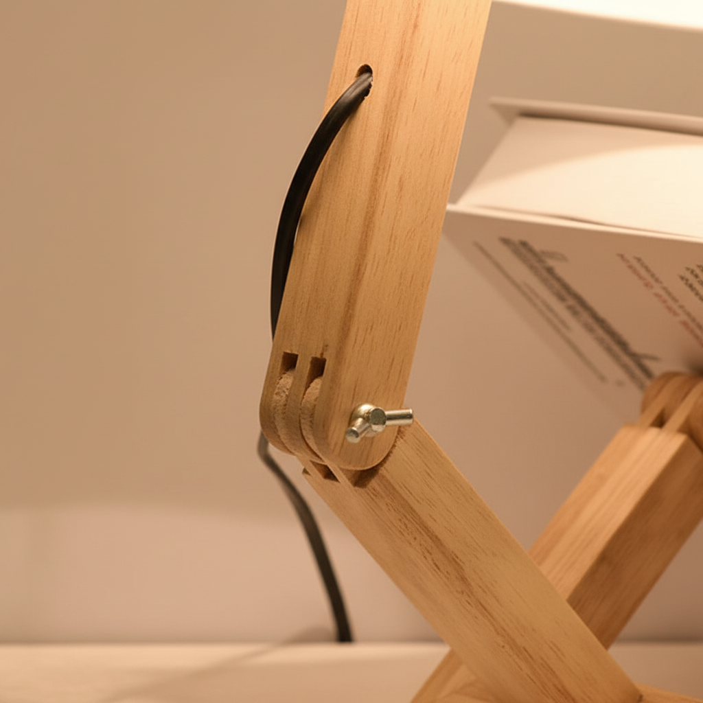 Verstellbare Hölzerne Tischlampe - Lampique