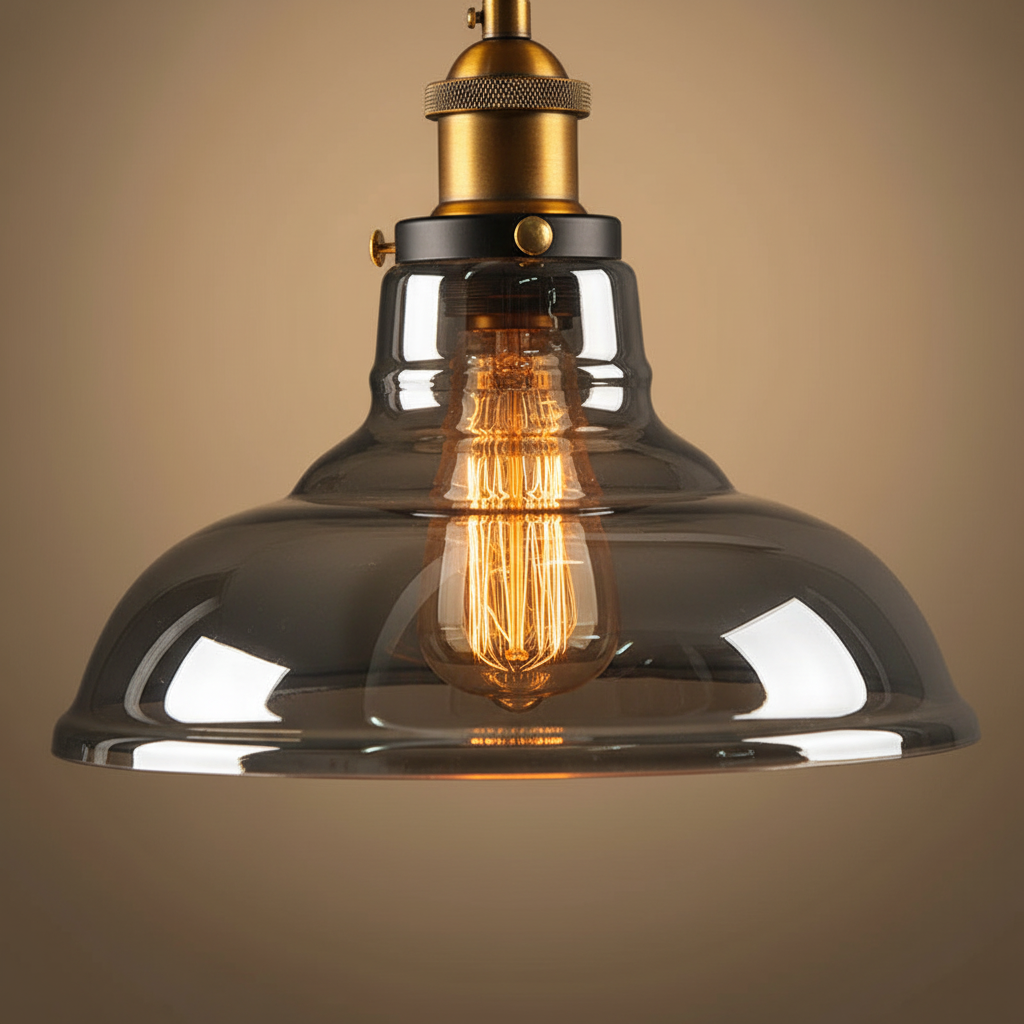 Vintage Industrieglas Hängeleuchte - VeloriaLight