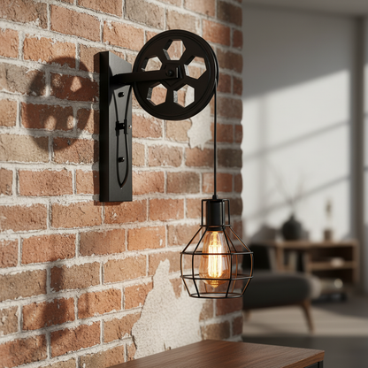 Vintage LED Wandlampe - ForgeShine