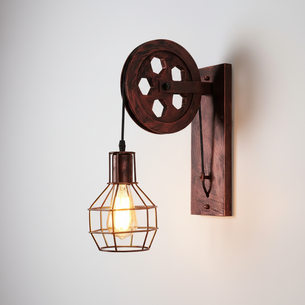 Vintage LED Wandlampe - ForgeShine