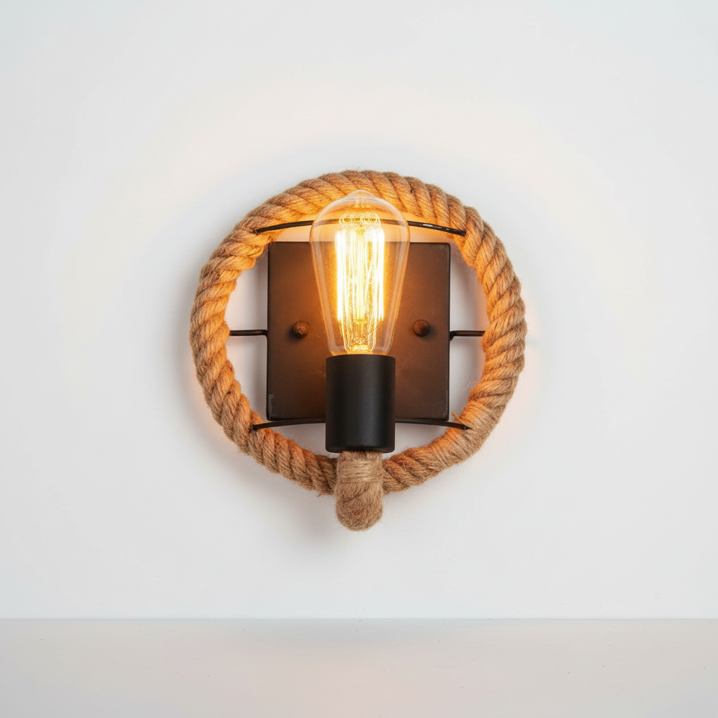 Vintage Stil Wandbeleuchtung - RopeLuma