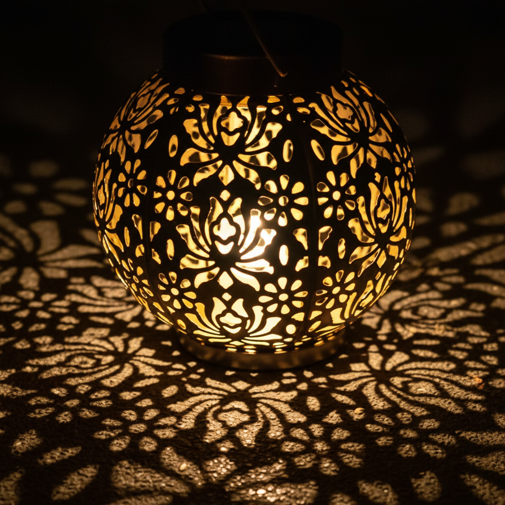 Wasserdichte Außenlaterne Mit Muster - GardenAura