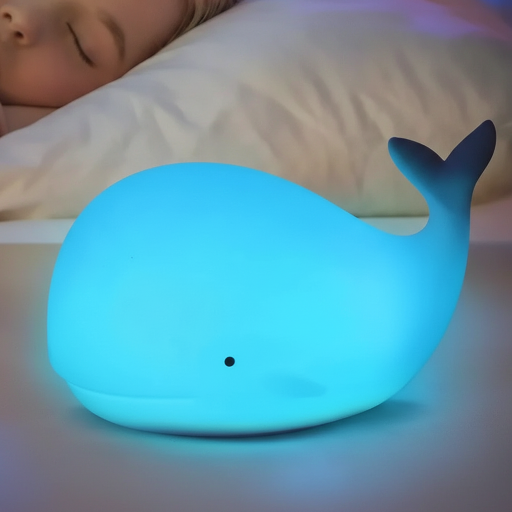 Weiche Silikon Nachtlampe - GlowWhale