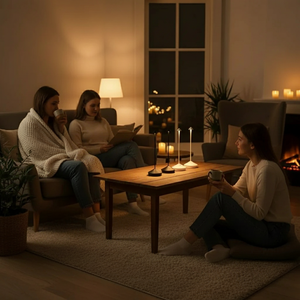 ClarityGlow – Wireless LED Table Lamp