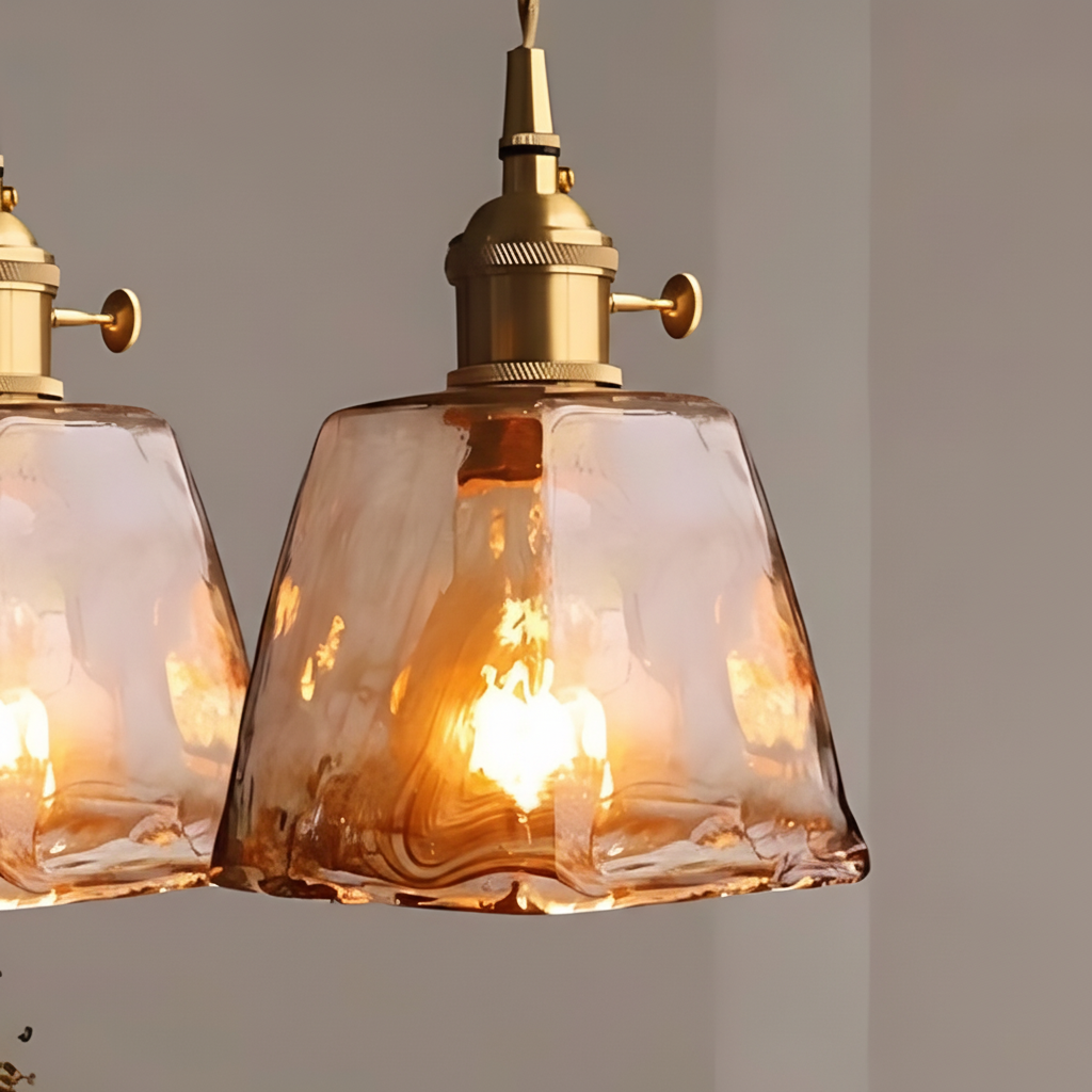 Retro Metall Glas Hängeleuchte - Vintalux