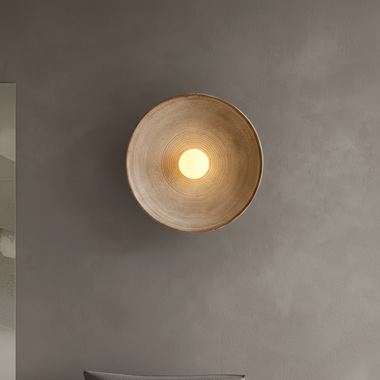 Runde Wandleuchte Glasharz - ResinLighto