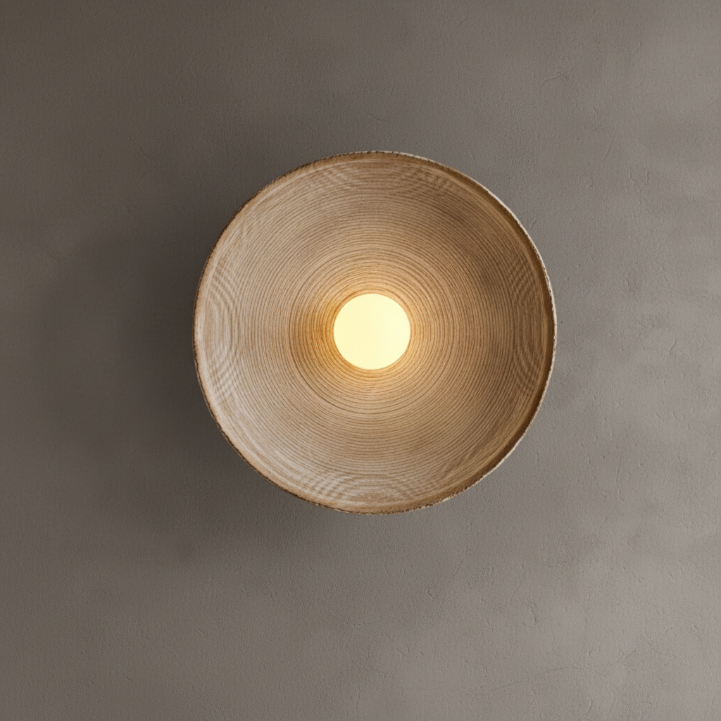 Runde Wandleuchte Glasharz - ResinLighto