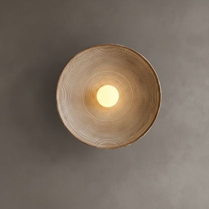 Runde Wandleuchte Glasharz - ResinLighto